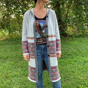 Southwestern Hooded Sweater